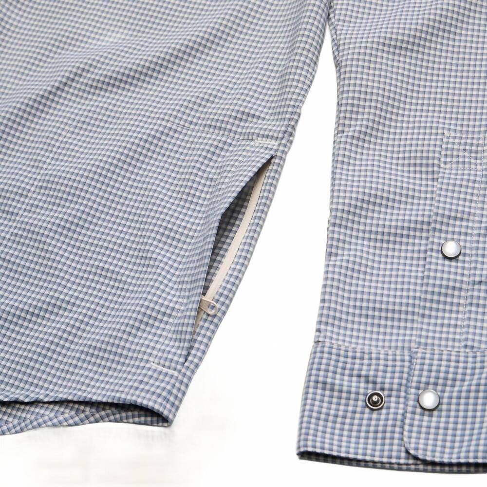 NEW HOWLER BROTHERS bros h bar b tech long sleeve shirt in blue mirage - Picture 5 of 7